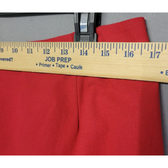 Vintage Michele Maxi Skirt Womens 14 Red Embroidered Stripes Fringe Western Boho - Picture 5 of 11